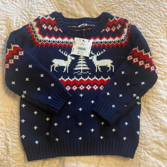 Nwt 2t Janie and Jack sweater Christmas Holiday - Picture 1 of 1